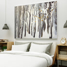 La forêt blanche by Kathleen Cloutier on GIANT ART - grey trees