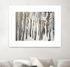 La forêt blanche by Kathleen Cloutier on GIANT ART - yellow trees artistes du québec