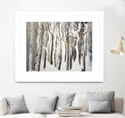 La forêt blanche by Kathleen Cloutier on GIANT ART - yellow trees artistes du québec