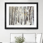 La forêt blanche by Kathleen Cloutier on GIANT ART - yellow trees artistes du québec