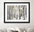 La forêt blanche by Kathleen Cloutier on GIANT ART - yellow trees artistes du québec