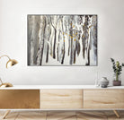 La forêt blanche by Kathleen Cloutier on GIANT ART - grey trees