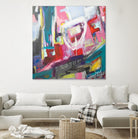 Chaos City II by Marc Archambault on GIANT ART - pink abstract