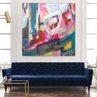 Chaos City II by Marc Archambault on GIANT ART - pink abstract