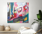 Chaos City II by Marc Archambault on GIANT ART - pink abstract