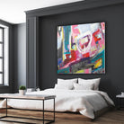 Chaos City II by Marc Archambault on GIANT ART - pink abstract