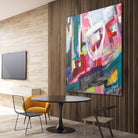 Chaos City II by Marc Archambault on GIANT ART - pink abstract