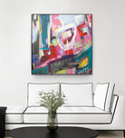 Chaos City II by Marc Archambault on GIANT ART - pink abstract