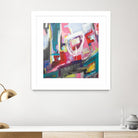 Chaos City II by Marc Archambault on GIANT ART - pink abstract