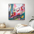 Chaos City II by Marc Archambault on GIANT ART - pink abstract
