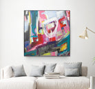 Chaos City II by Marc Archambault on GIANT ART - pink abstract