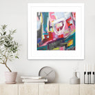 Chaos City II by Marc Archambault on GIANT ART - pink abstract