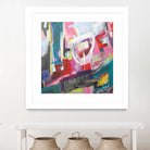 Chaos City II by Marc Archambault on GIANT ART - pink abstract