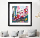 Chaos City II by Marc Archambault on GIANT ART - pink abstract