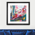 Chaos City II by Marc Archambault on GIANT ART - pink abstract