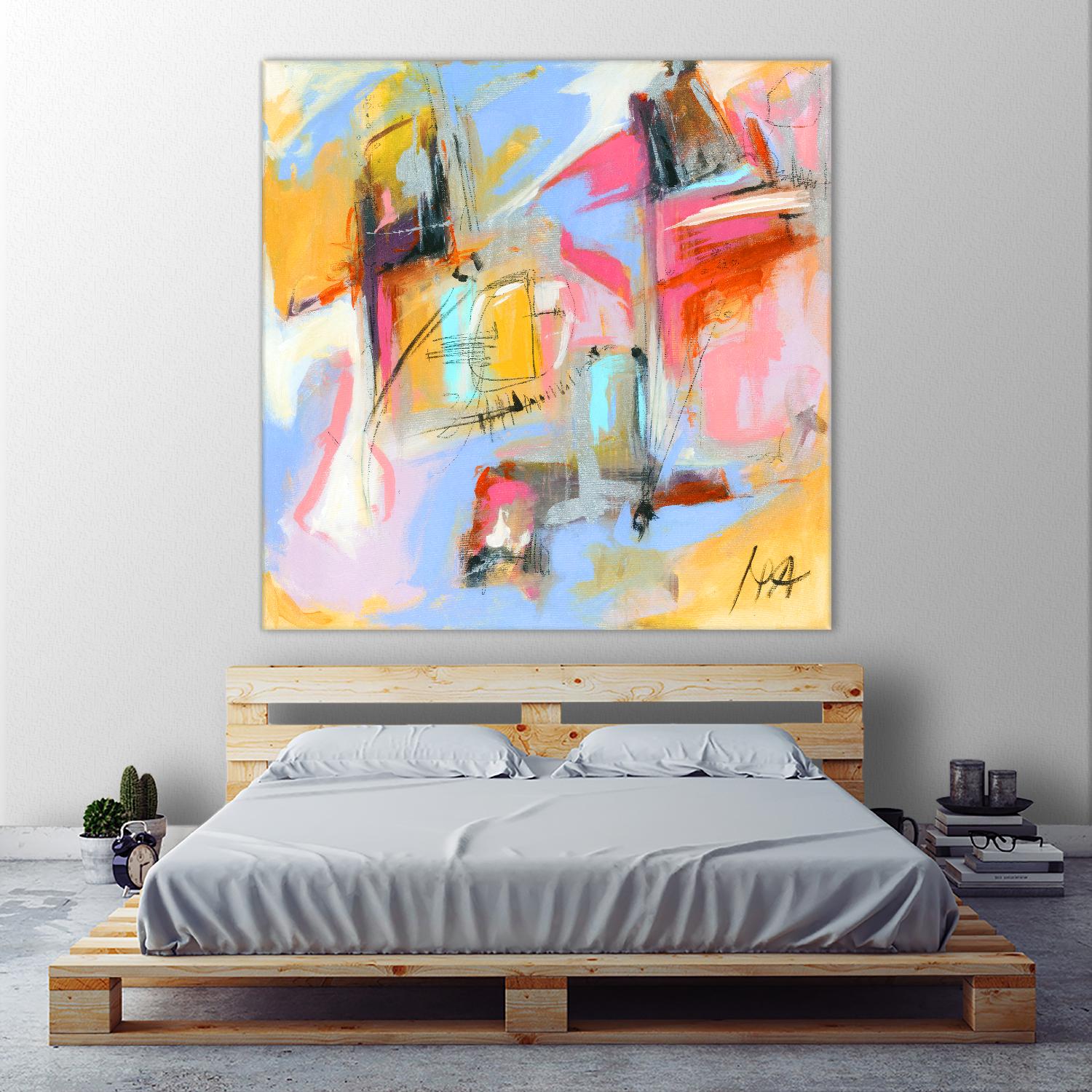 Renouveau by Marc Archambault on GIANT ART - pink abstract