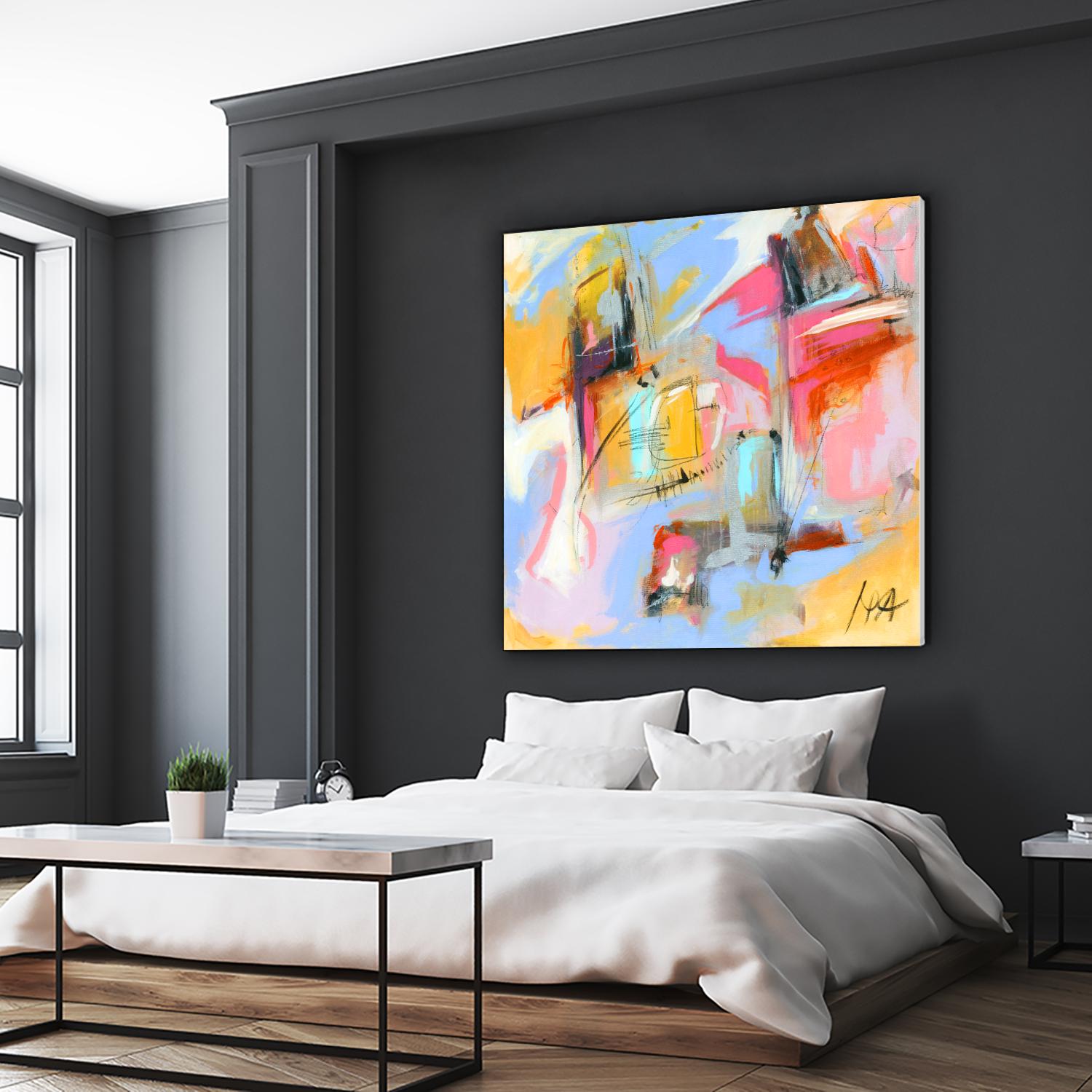 Renouveau by Marc Archambault on GIANT ART - pink abstract