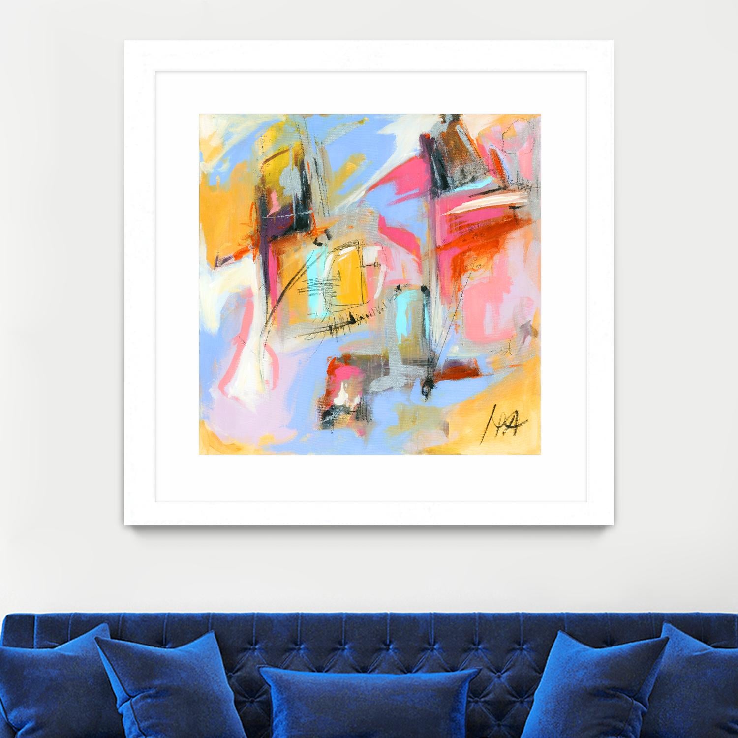 Renouveau by Marc Archambault on GIANT ART - pink abstract