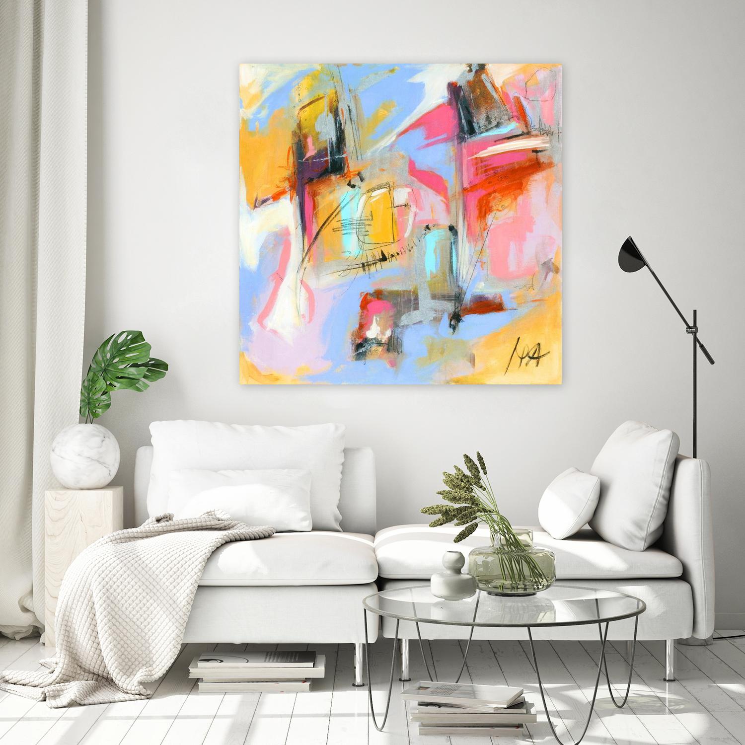 Renouveau by Marc Archambault on GIANT ART - pink abstract canadien