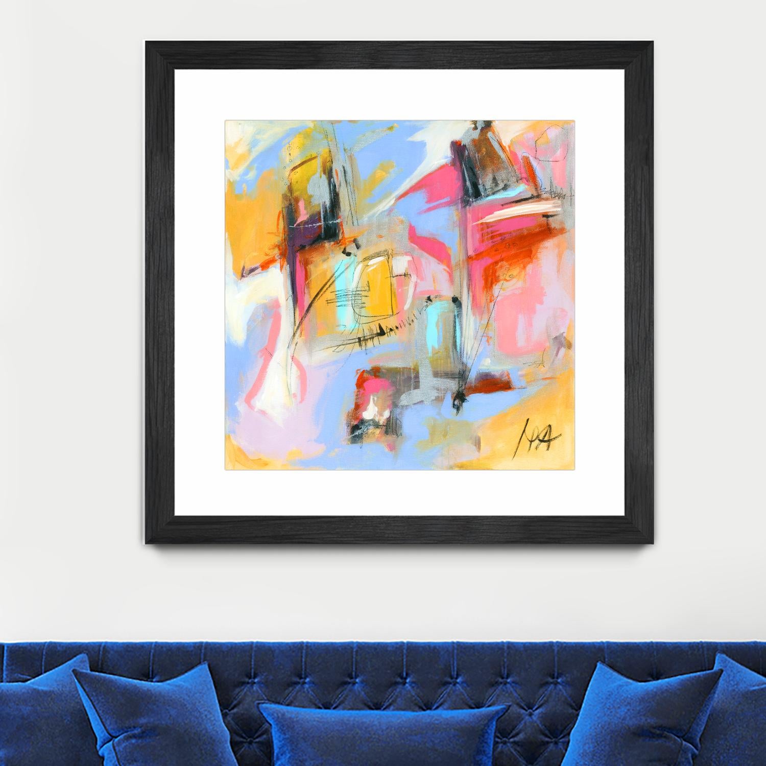 Renouveau by Marc Archambault on GIANT ART - pink abstract