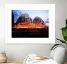 Cambodi Faces Fire by Daniel Stanford on GIANT ART - black photo art