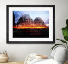 Cambodi Faces Fire by Daniel Stanford on GIANT ART - black photo art