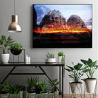 Cambodi Faces Fire by Daniel Stanford on GIANT ART - black photo art