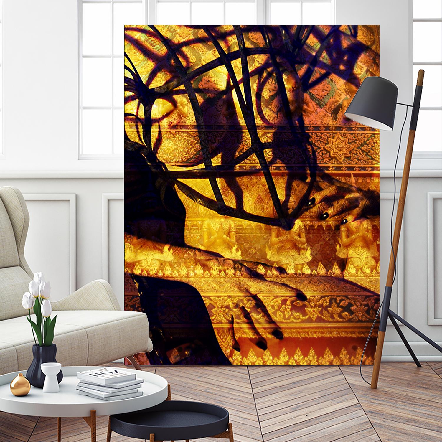 Body Temple Gold by Daniel Stanford on GIANT ART - black photo art