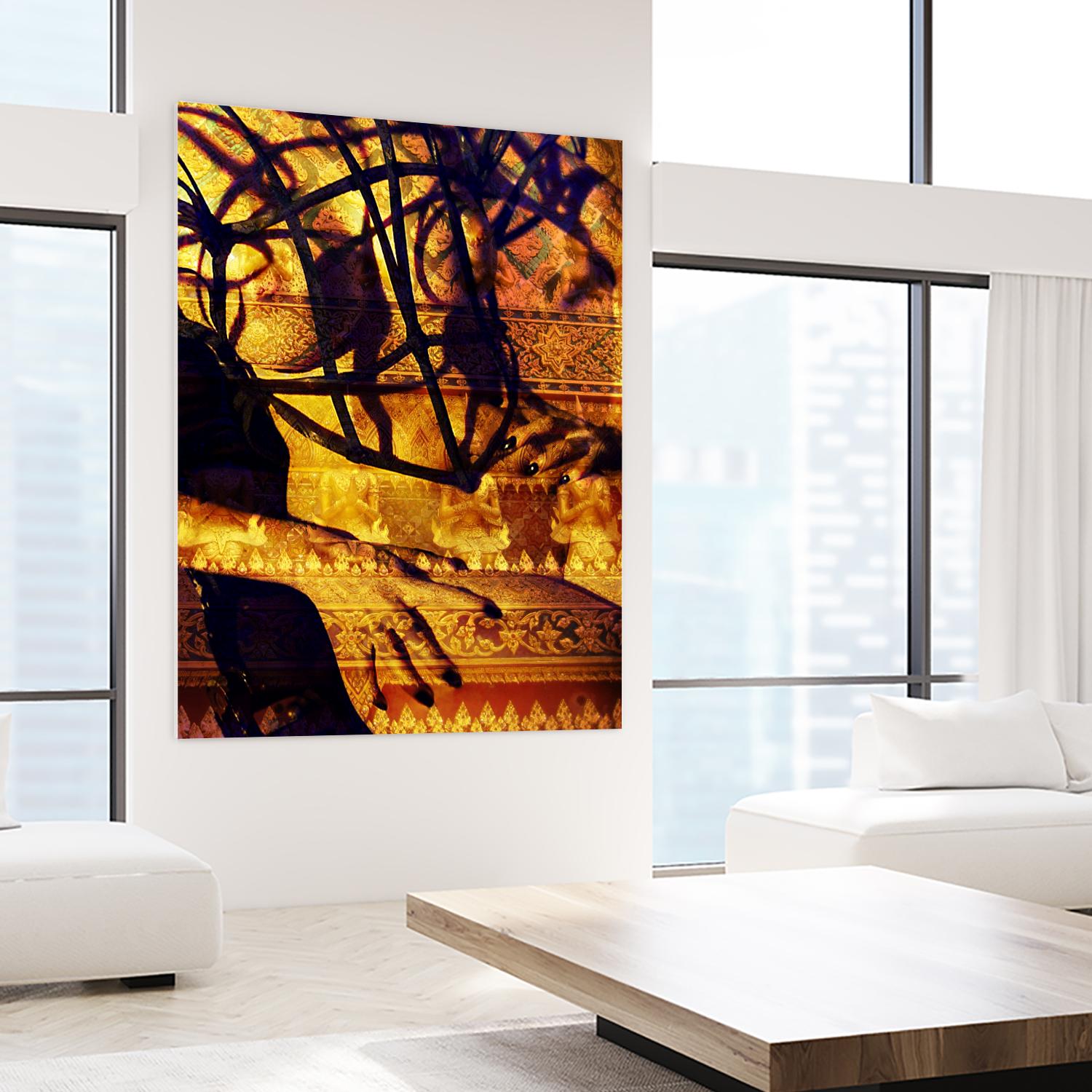 Body Temple Gold by Daniel Stanford on GIANT ART - black photo art