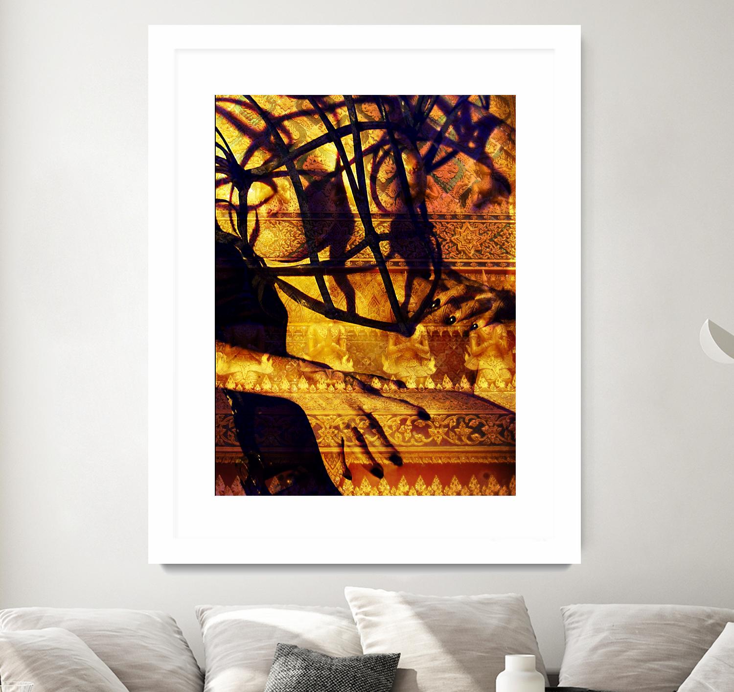 Body Temple Gold by Daniel Stanford on GIANT ART - black photo art