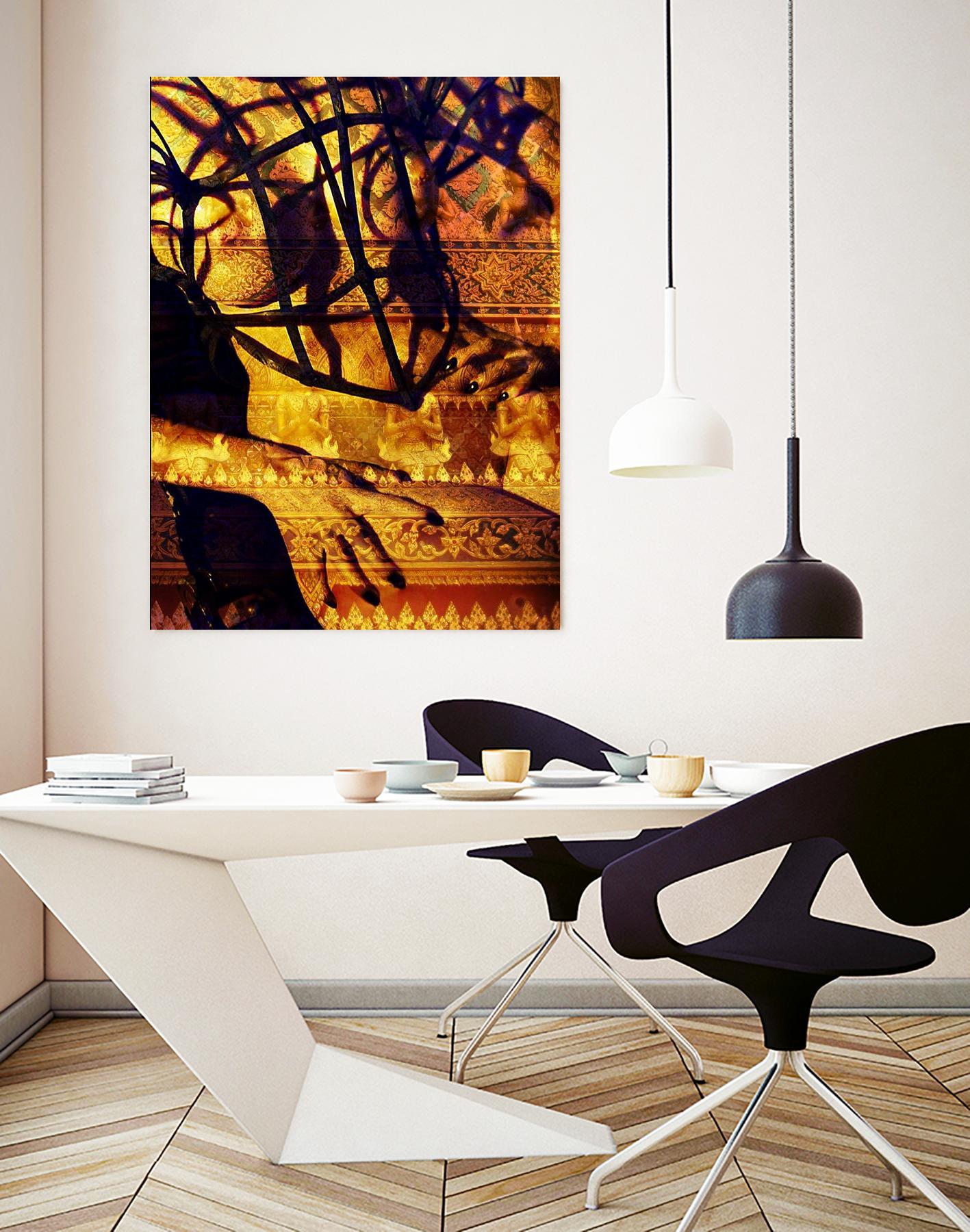 Body Temple Gold by Daniel Stanford on GIANT ART - black photo art