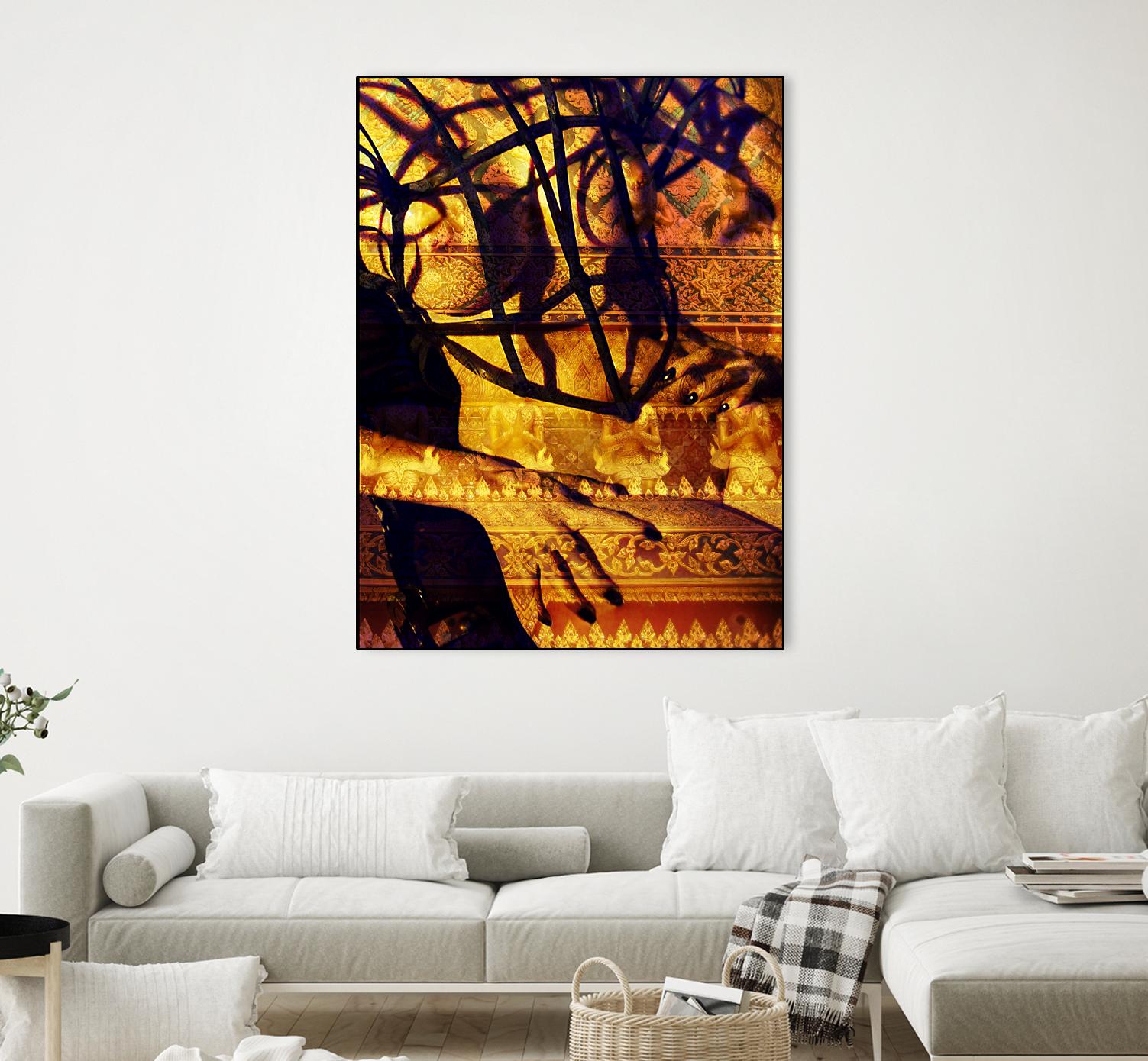 Body Temple Gold by Daniel Stanford on GIANT ART - black photo art