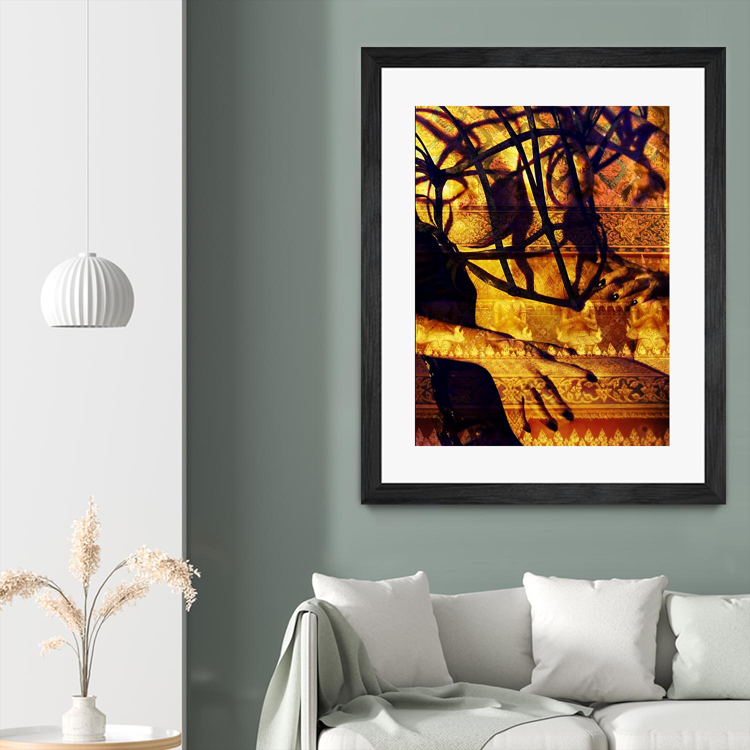 Body Temple Gold by Daniel Stanford on GIANT ART - black photo art