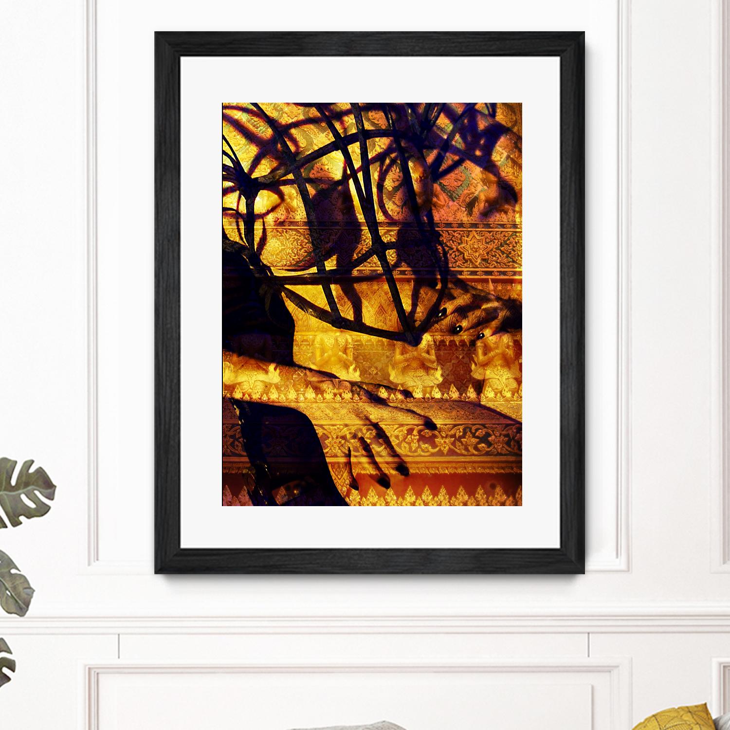 Body Temple Gold by Daniel Stanford on GIANT ART - black photo art