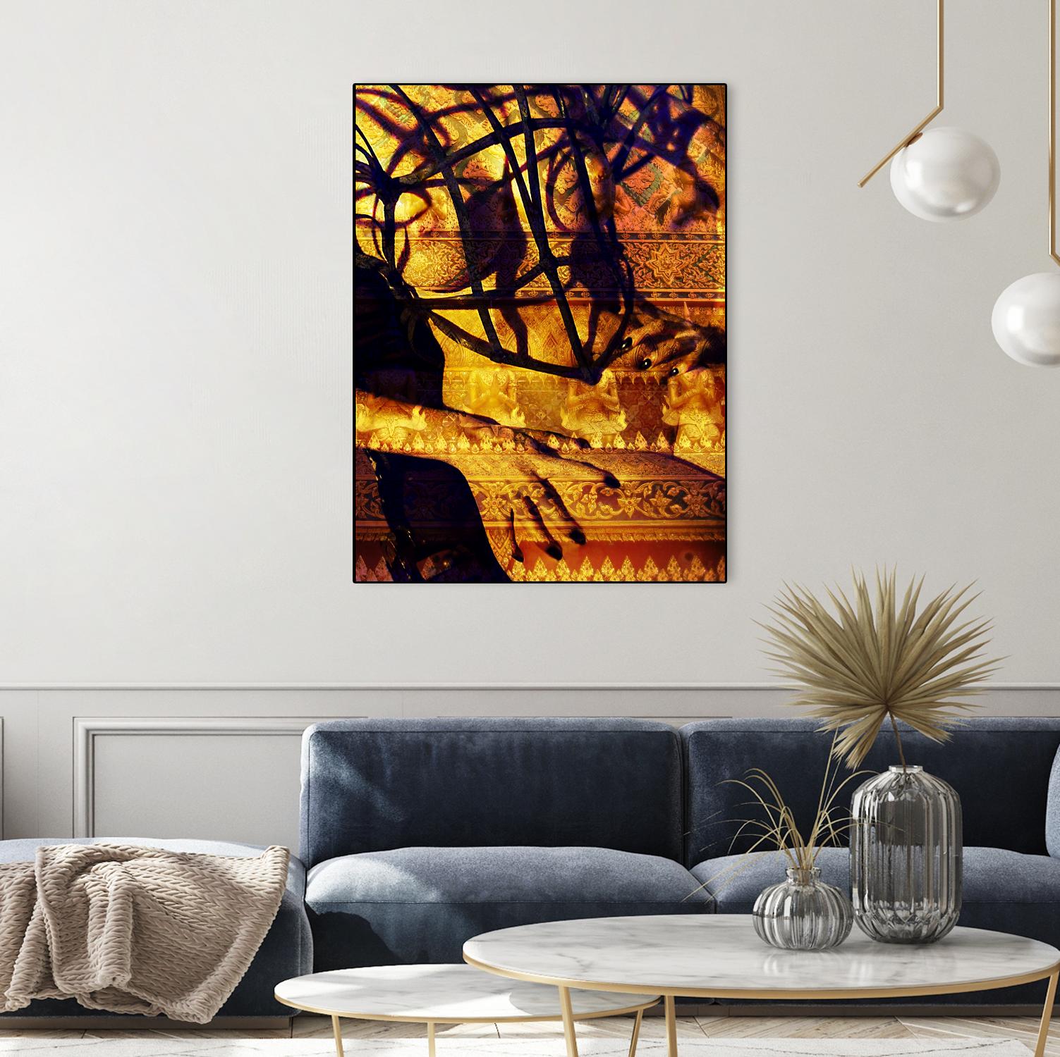 Body Temple Gold by Daniel Stanford on GIANT ART - black photo art