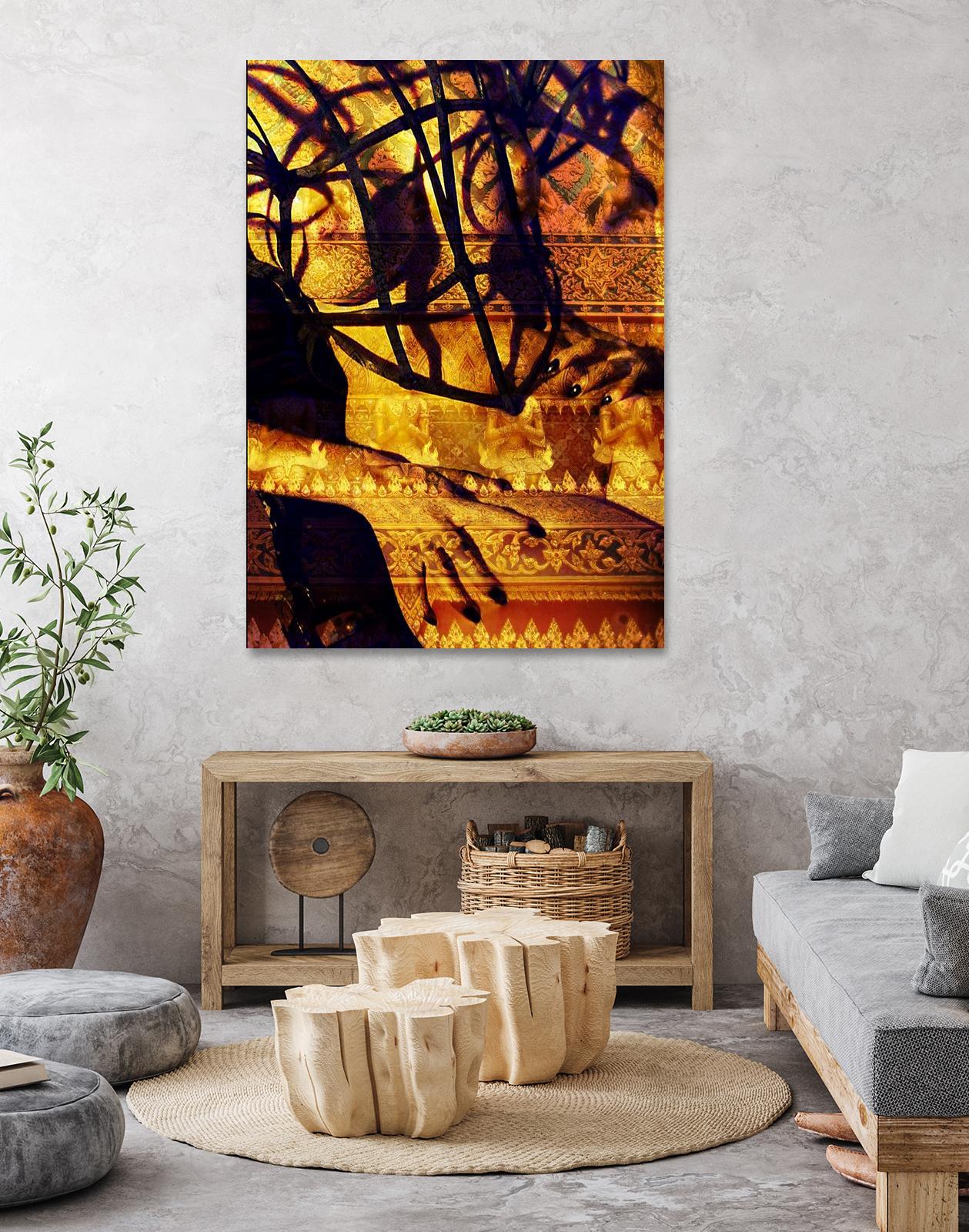 Body Temple Gold by Daniel Stanford on GIANT ART - black photo art