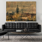 City building I by Jean-François Dupuis on GIANT ART - yellow city scene