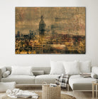 City building I by Jean-François Dupuis on GIANT ART - yellow city scene