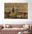 City building I by Jean-François Dupuis on GIANT ART - yellow city scene