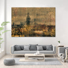 City building I by Jean-François Dupuis on GIANT ART - yellow city scene