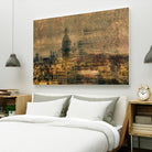 City building I by Jean-François Dupuis on GIANT ART - yellow city scene