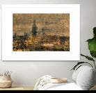 City building I by Jean-François Dupuis on GIANT ART - blue city scene canadian artists