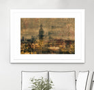 City building I by Jean-François Dupuis on GIANT ART - blue city scene canadian artists