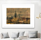 City building I by Jean-François Dupuis on GIANT ART - blue city scene canadian artists