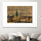 City building I by Jean-François Dupuis on GIANT ART - blue city scene canadian artists