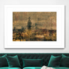 City building I by Jean-François Dupuis on GIANT ART - blue city scene canadian artists