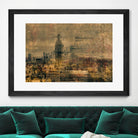 City building I by Jean-François Dupuis on GIANT ART - blue city scene canadian artists