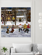 Sans titre by Nicole Laporte on GIANT ART - red winter scenes