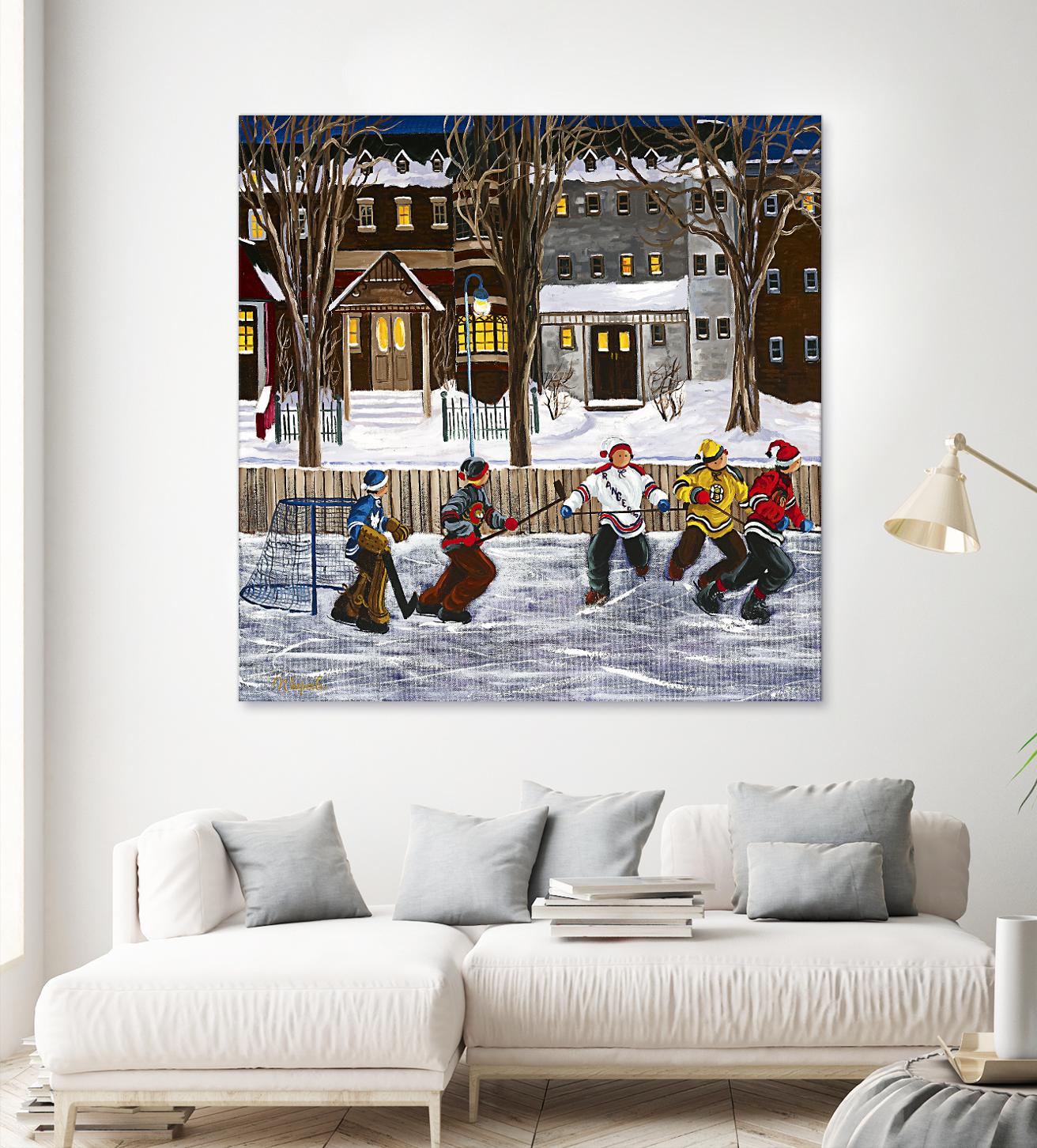 Sans titre by Nicole Laporte on GIANT ART - red winter scenes