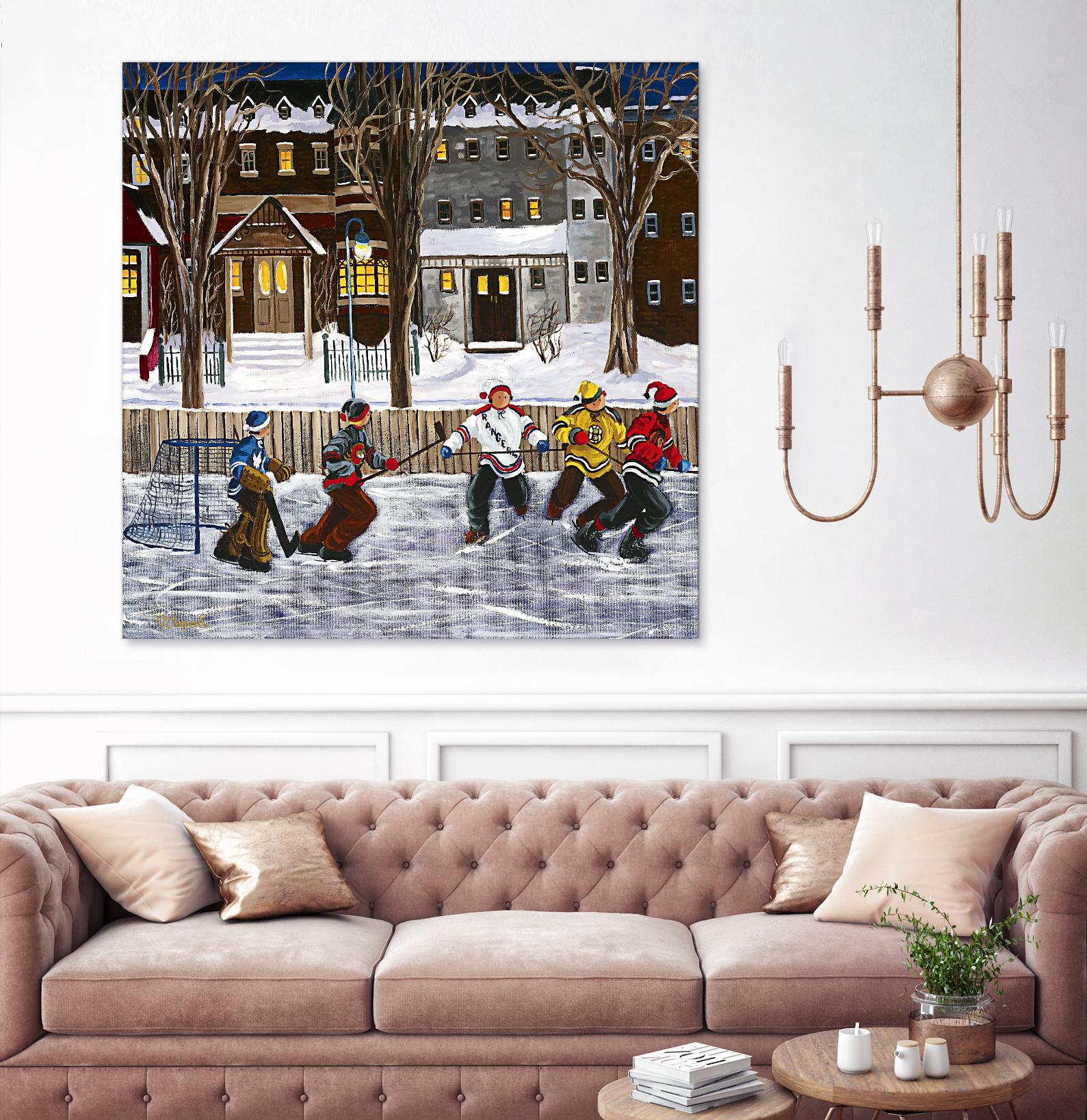 Sans titre by Nicole Laporte on GIANT ART - red winter scenes